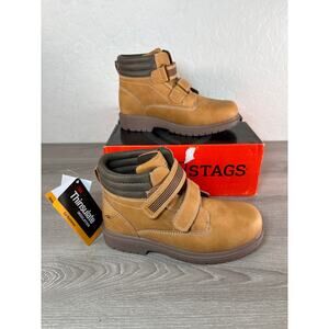Deer Stags Marker Tan Slip-On Youth‎ Childs Boots- Size 2- NIB
